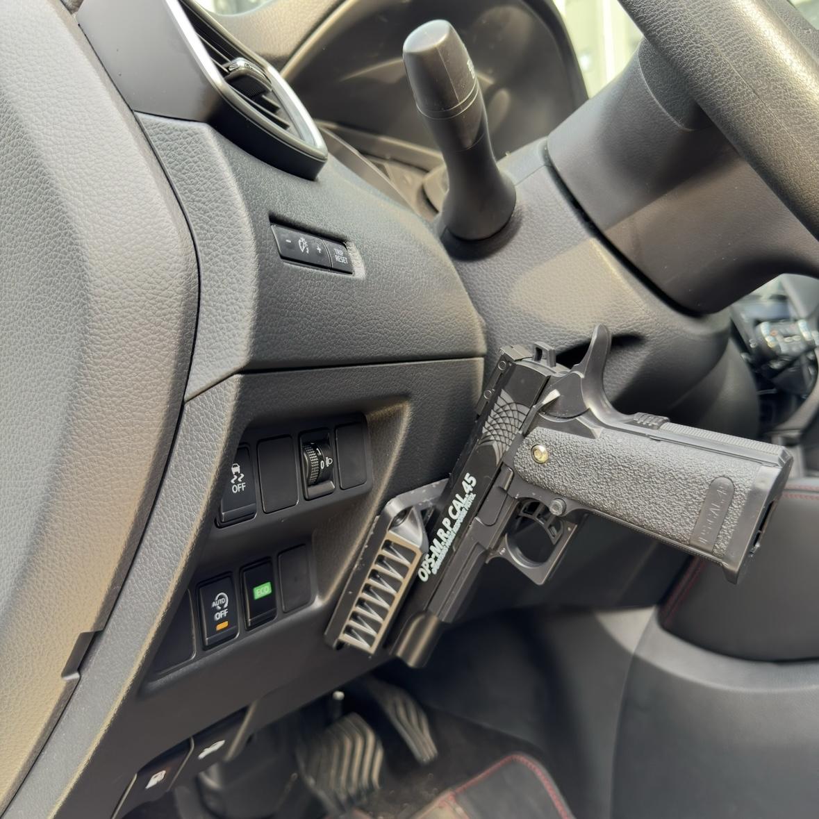 Gun Magnet Bracket Quick Draw Gun Magnetic Pistol Holster Hidden Car Applicable to multiple scenarios Adjustable
