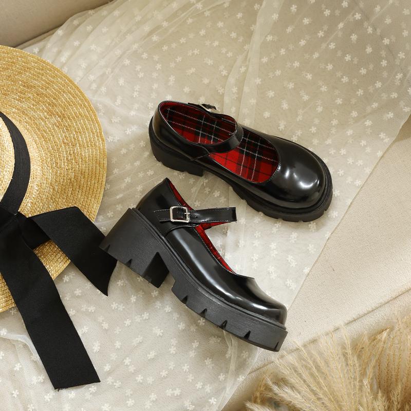 Mary Janes Shoes PlatformDress Low Heel Chunky Pumps Round Toe AnkleStrap Pumps Shoes '90s retro Oxfords Mary Janes Shoes PlatformDress Low Heel Chunky Pumps Round Toe AnkleStrap Pumps Shoes '90s retro Oxfords