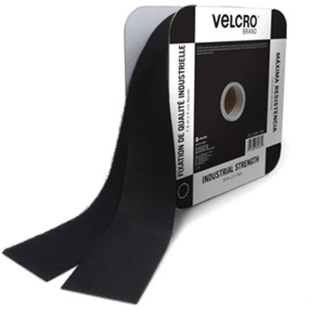VELCRO Industrial Strength Adhesive Cloth Tape, 25 ft x 2 in Peel-and-Stick Fastener Tape for Dog Collars - Highly Durable, Outdoor, Water Resistant, Easy-to-Use, Holds Up to 10 lb