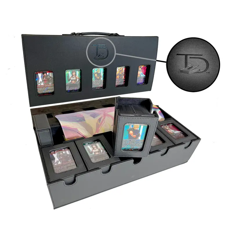 topdeck 500 card binder Amazon.com: TopDeck 500 Card Ringless Zip Binder Pro - 9-Pocket Pages Side Load Sleeve TCG Storage Portfolio, Compatible with Pokemon, Yu-Gi-Oh, One Piece, MTG, Comic Trading Collectible Cards