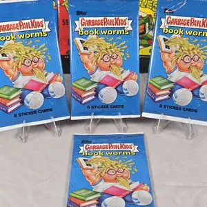 Garbage Pail Kids Book Worms Sealed Pack – 8 Sticker Cards GPK 2022