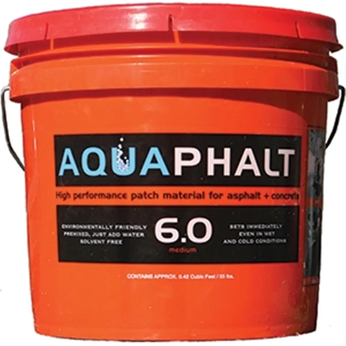 Aquaphalt 6 Permanent Asphalt Repair Patch, 3.5G Black Pothole Fix for Roads, Car Washing & Maintenance Paint Care Solution