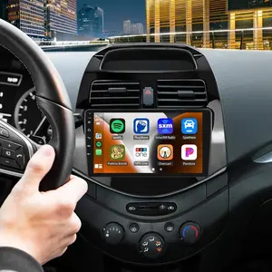 Android 13 Car Radio Stereo for【Chevrolet Spark 2013 2014 2015】with CarPlay Android Auto, 9 Inch HD Touchscreen Radio Car Radio Receiver GPS Backup Camera Bluetooth SWC