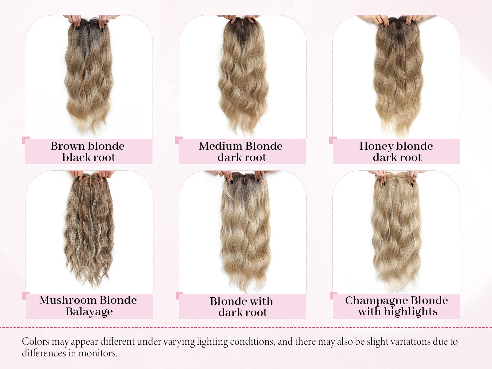 PANEWAY 100% Premium Kanekalon Hair Topper for Women - 20 Inch Wavy Clip-In Synthetic Hairpiece with Bangs for Thinning Hair, Natural Volume, Your Daily Confidence Boost