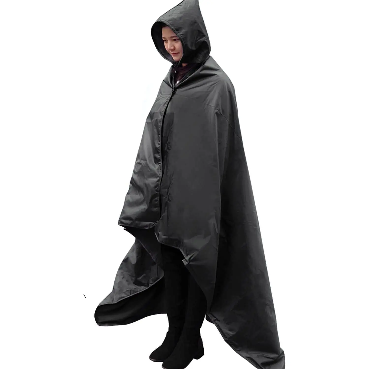 Hooded Stadium Blanket, Waterproof Windproof Outdoor Fleece Blanket - Large (79x56), Portable, Wearable Hooded Stadium Blanket, Waterproof Windproof Outdoor Fleece Blanket - Large (79x56), Portable, Wearable