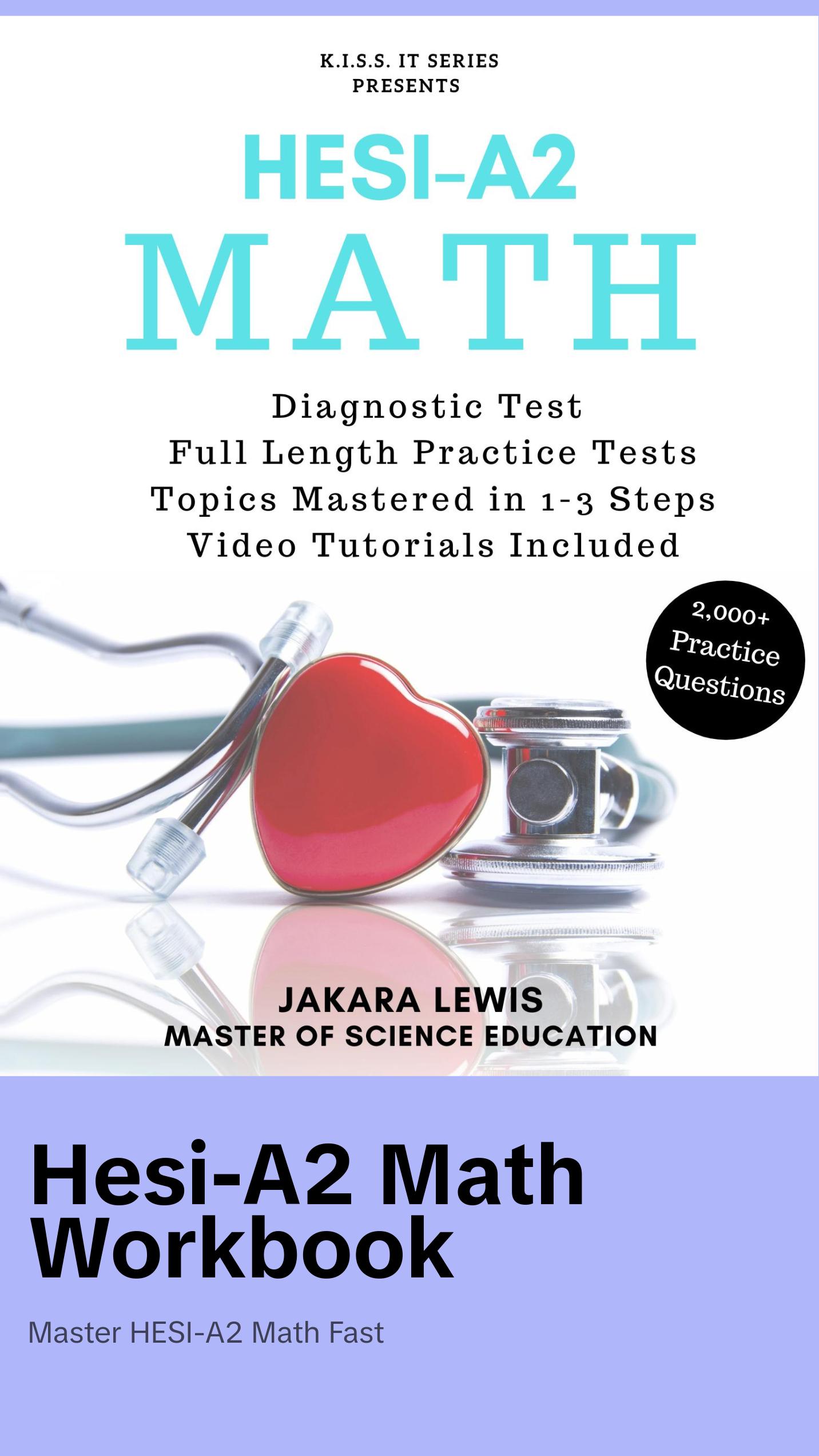 HESI-A2 Math Review Workbook with 2000 Practice Questions - TikTok Shop