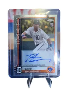 2025 Trey Sweeney Topps Chrome Autographed Rookie Card