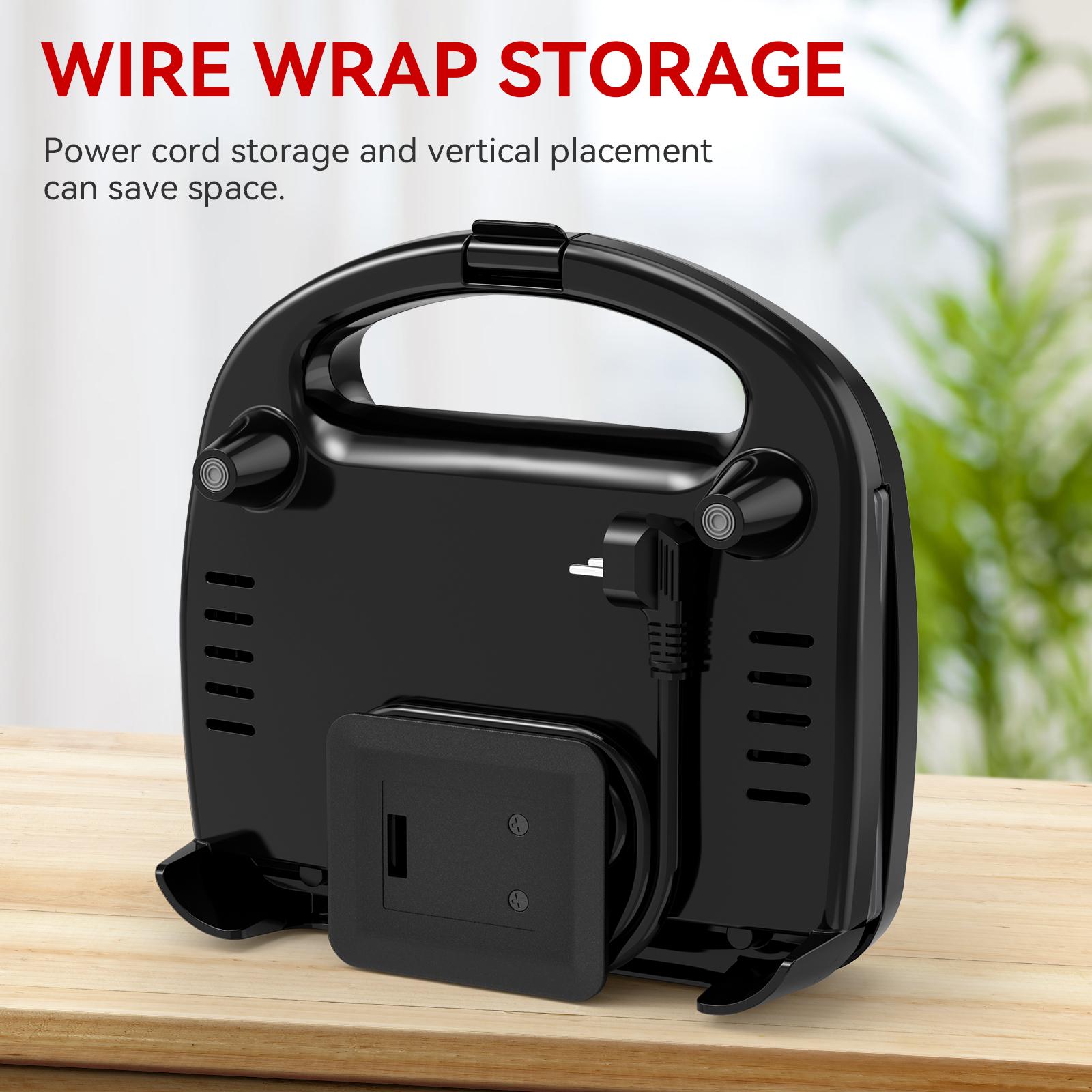 Double waffle maker, Electric Non-Stick Belgian Waffle Maker Iron, easy-cleaning, Breakfast, Sandwiches, Snacks, Burgers and more, 2-Slice, Black