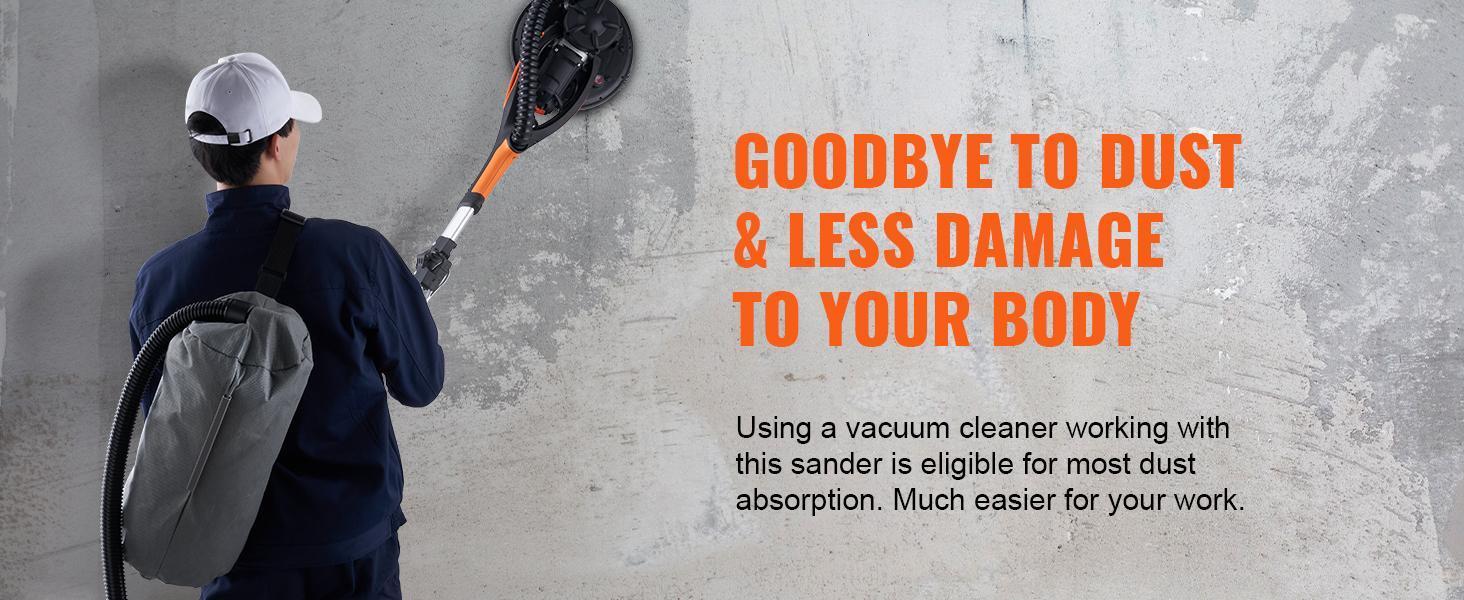 VEVOR Electric Drywall Sander 900W, Self-Suction & Variable Speed 800-1800 RPM, Foldable Handle & Self-Suction, with LED Strip Light and Vacuum Bag Power Tool VEVOR Super Brand Day VEVOR Electric Drywall Sander 900W, Self-Suction & Variable Speed 800-1800 RPM, Foldable Handle & Self-Suction, with LED Strip Light and Vacuum Bag Power Tool VEVOR Super Brand Day