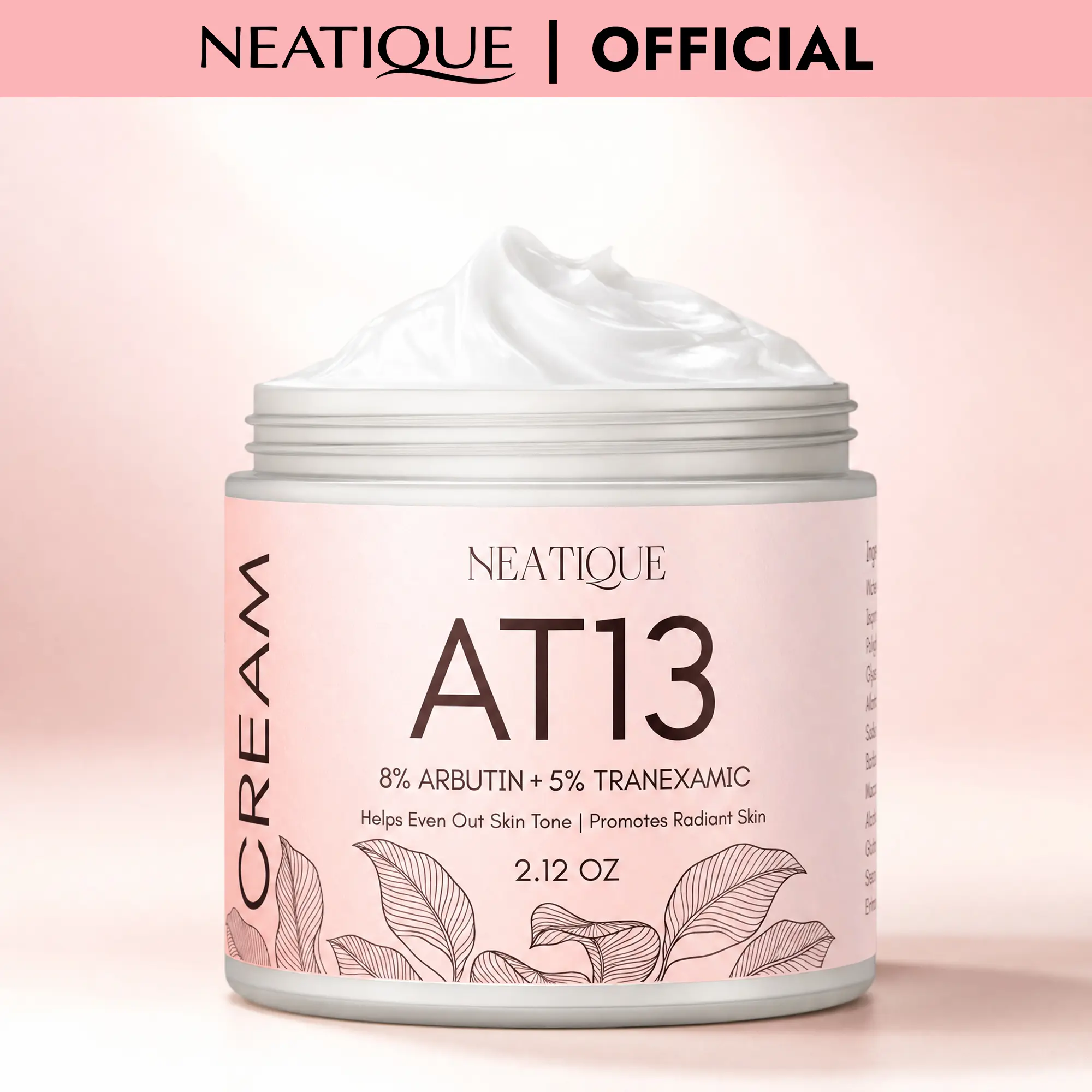 Tranexamic 5%, Arbutin 8% Cream, 2.12oz