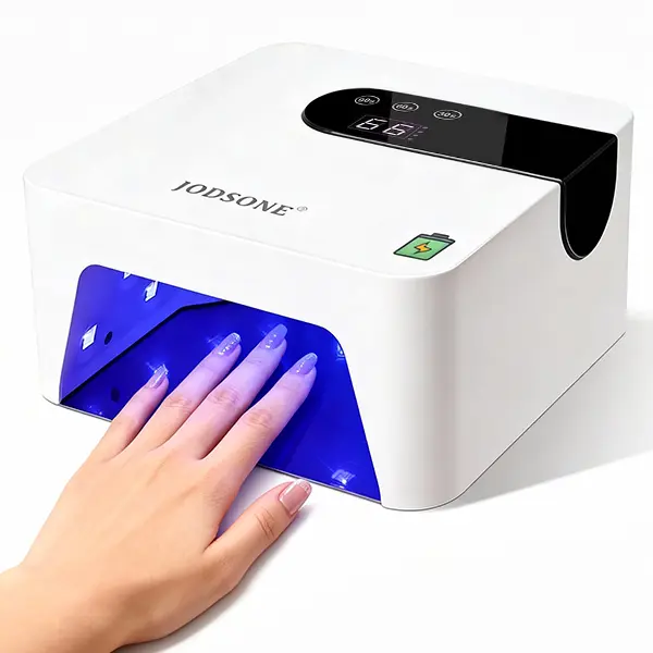 JODSONE U V Nail Lamp Rechargeable Portable with 3 Timers and LCD Display Screen for Nail Dryer Gel White JODSONE U V Nail Lamp Rechargeable Portable with 3 Timers and LCD Display Screen for Nail Dryer Gel White