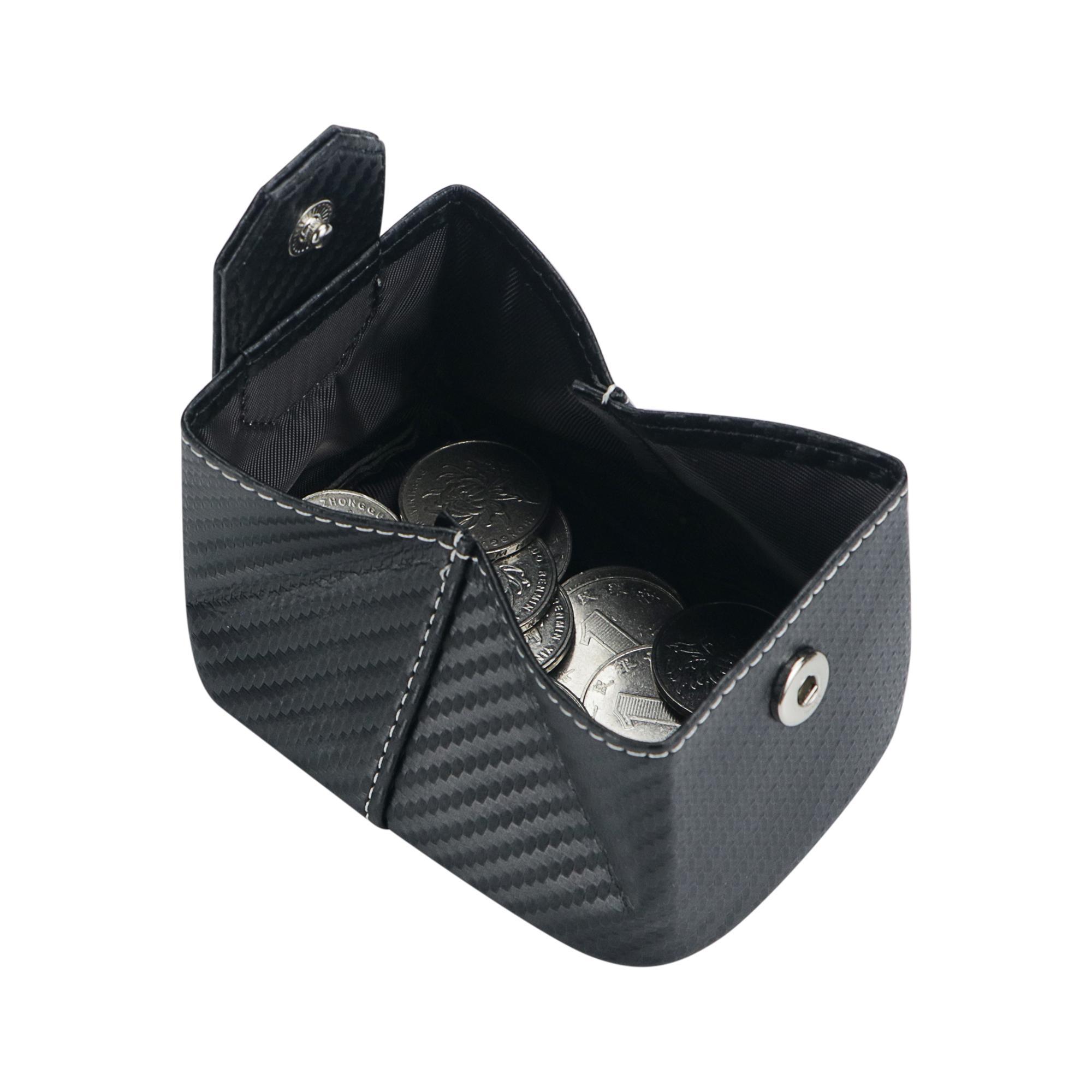 Royal Bagger Mini Lychee Pattern Coin Purse, Solid Color Buckle Key Earphone Storage Bag, Casual Change Pouch for Daily Use 1603 SpringStatements