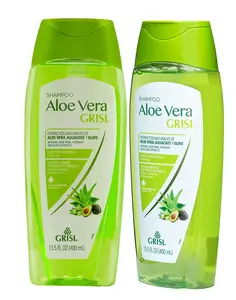 Grisi Aloe Vera Shampoo, Moisturizing Shampoo with Aloe Vera Extract, Paraben-Free, Hair Product for Soft and Shiny Hair, 2-Pack of 13.5 FL Oz each, 2 Bottles