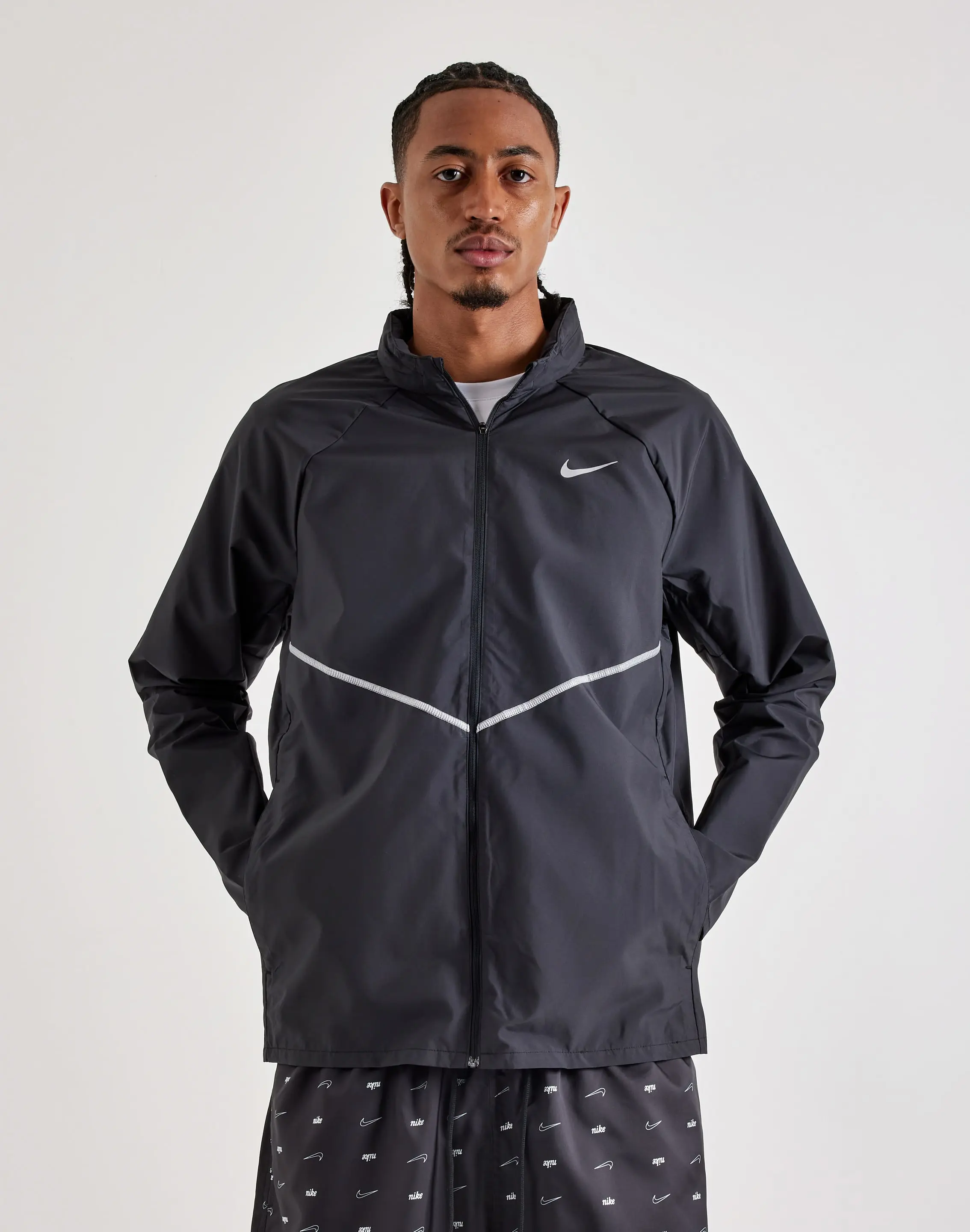 Mens Nike Miler Repel UV Protection Running Jacket