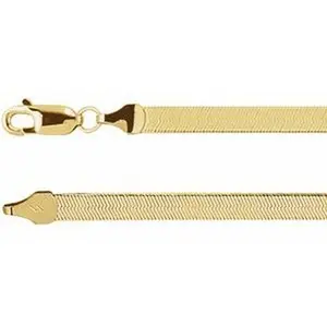 Men’s 14K Yellow Gold Herringbone Chain