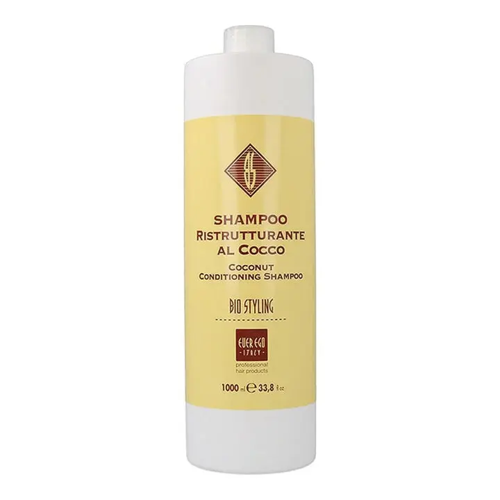 Bio Styling Coconut Conditioning Shampoo, Nourishing and Detangling Formula that Softens Hair, Unisex Liquid Cleanser, Single Item, 1000ml / 33.8oz, Haircare, Conditioner, Softening, Ever Ego