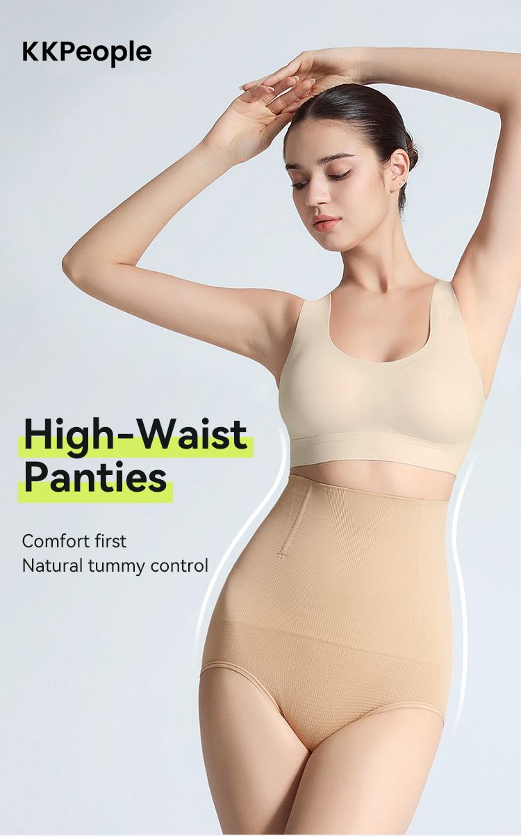 KKpeople Women's High-Waist Panties,4/6/8 Pack All Season Comfy Daily Wear,Ultra Soft Comfort Fit Briefs - Womenswear