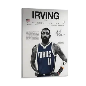 Kyrie Irving Poster,  Wall Print, Basketball   Poster Print, Sports Decor, Dallas Mavericks Poster, Basketball Gift