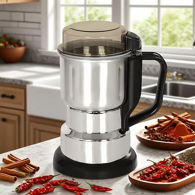 Multi-functional electric grinder, High-power coffee grinder, Multi-functional food-grade fast electric coffee and grain grinder, gift-grade espresso machine, suitable for fresh brewing, perfect for coffee and whole grain lovers. #Summervibes