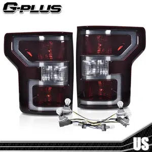 Smoked Rear Tail Lights Brake Lamps Assembly Fit For 2018-2020 Ford F-150 Pickup Smoked Rear Tail Lights Brake Lamps Assembly Fit For 2018-2020 Ford F-150 Pickup