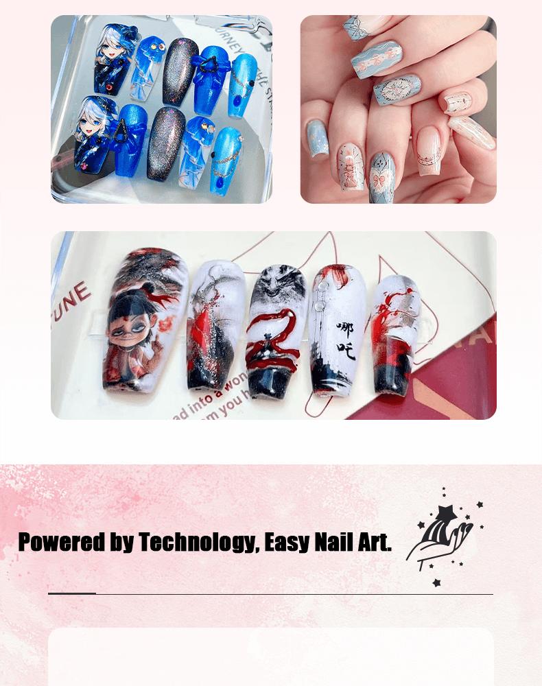 Nail Printer Nail Art Machine Portable 3D Digital Printer for Nail Art DIY Control Through Mobile App with 1000+ Designs & 10s Fast Printing for Beauty Personal Care Nail Printer Nail Art Machine Portable 3D Digital Printer for Nail Art DIY Control Through Mobile App with 1000+ Designs & 10s Fast Printing for Beauty Personal Care