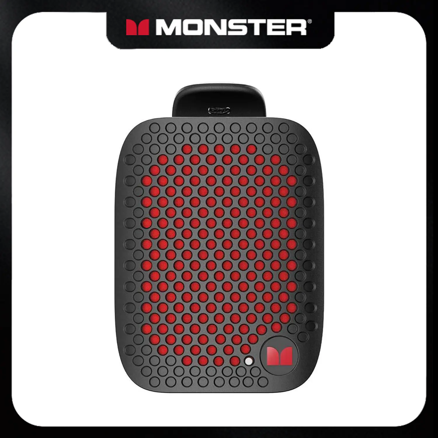 MONSTER M3 Portable Bluetooth Speaker, TWS Stereo Sound, IPX7 Waterproof, Magnetic Clip-On Wearable Speaker, Ultra-Portable 80g Wireless Speaker for Outdoor, Travel, Camping & Work - TikTokShopBackToSchool
