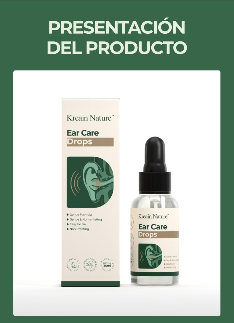 【Buy 1 Get 1 Free】Kreain Nature 4 Ear Care Drops Gentle Formula, Non-Irritating Gentle Formula, Easy to Use & Portable dealsforyoudays