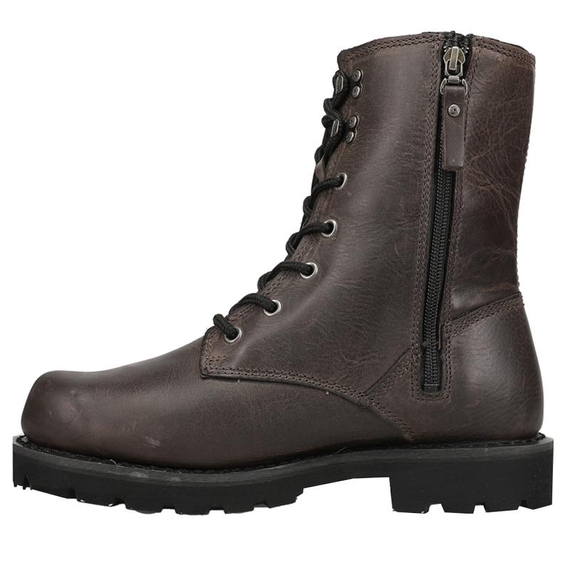 Harley-Davidson Womens Pearson 7 Inch Motorcycle Casual Boots Mid Calf Low Heel 1-2" - Grey