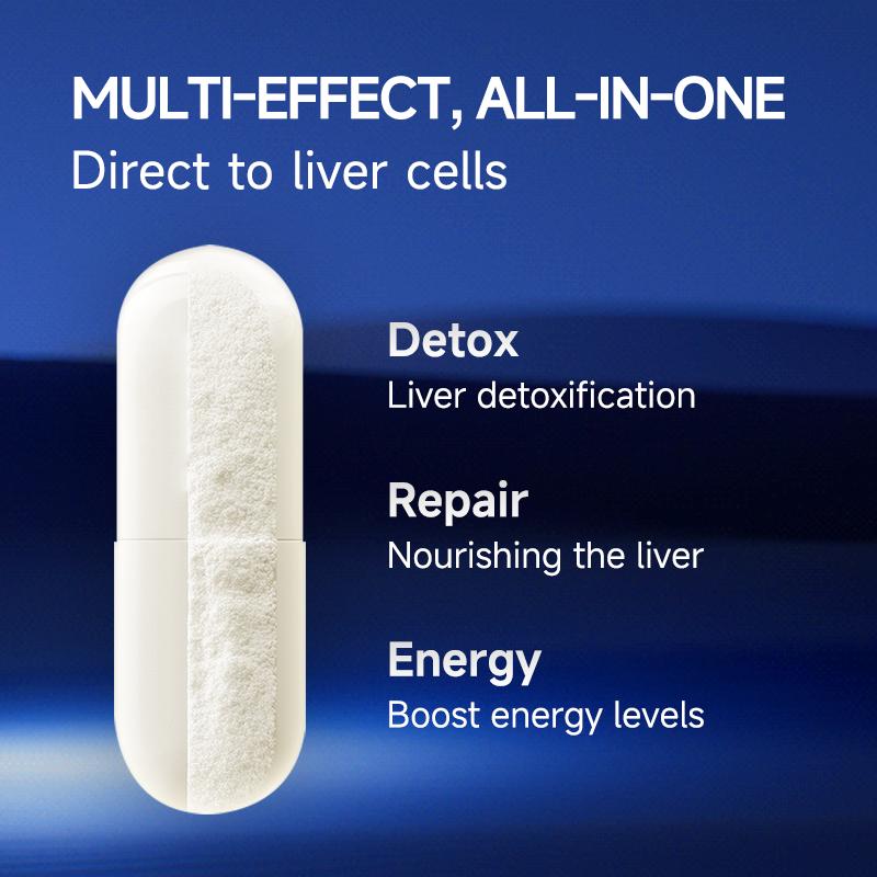 WonderBlue WideAwake Milk Thistle Tumeric & Taurine Capsules for Vitality Energy Detox 60 Veggie Capsules USA Made FDA GMP Supplement