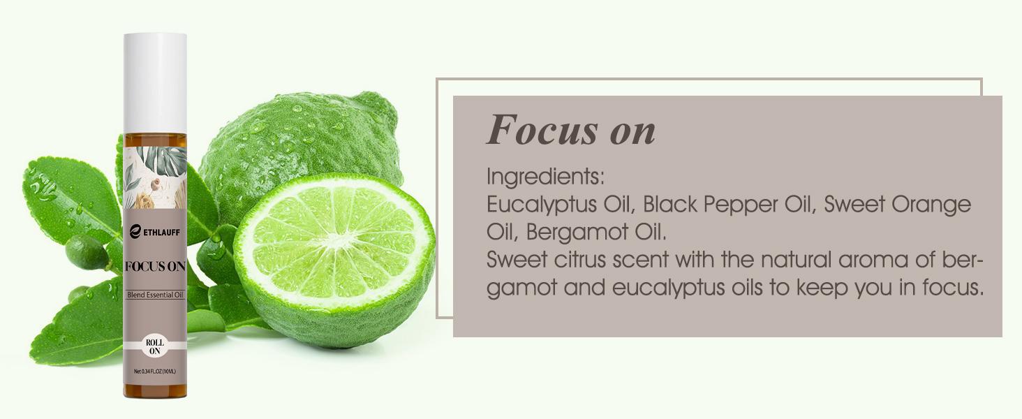 Essential Oils Roll-On Set 6 Pack - (Relax, Sleep, Balance,Breathe, Focus on, Happiness) Aromatherapy Oil, Essential Oils Blends for Skin - Relaxation Gift for Women and Men, Calm Essential Oil Roll On, 100% Natural Stress Relief Aromatherapy Blend