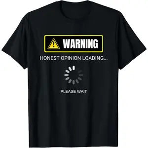 Men's funny opinion expression with a tech-inspired warning design Graphic T-Shirt - Short Sleeve Crew Neck Regular Fit Casual Wear | Soft & Breathable Fabric, Durable Print, Everyday Comfort, Machine Washable