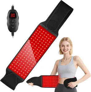 Red Light Therapy for Body, 105 leds Infrared Light Therapy for Shoulder Waist Muscle, Upgraded 3 in 1 Led Beads, 660nm Red Light & 850nm Near Infrared Light Therapy Belt massage machines