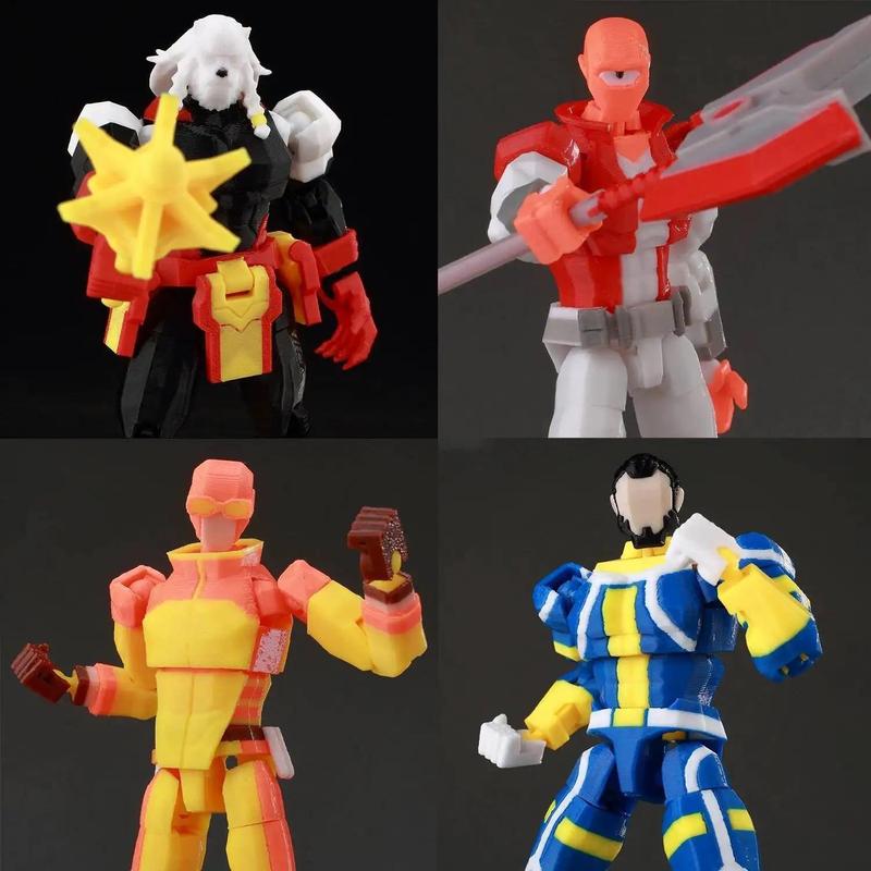9L3D Lucky 13 Invincible Boy Conquer​ Omni Action Figure 3D Printed Anime Model Multi-Jointed Poseable Toy Gift Fan