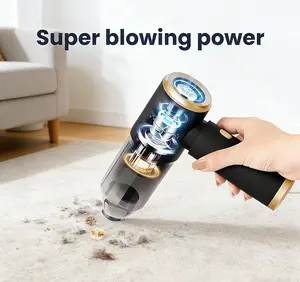 Handheld Car Vacuum Cleaner 5500Pa Strong Suction 120W Wireless Dual Filters Multi-Nozzles for Cars Homes Offices Pet Hair Cleaning Tool