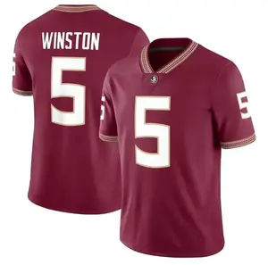 Jameis Winston Garnet Florida State Seminoles Alumni Game Jersey, Gift For Him, Gift For Her, Clean Lines, Minimalist