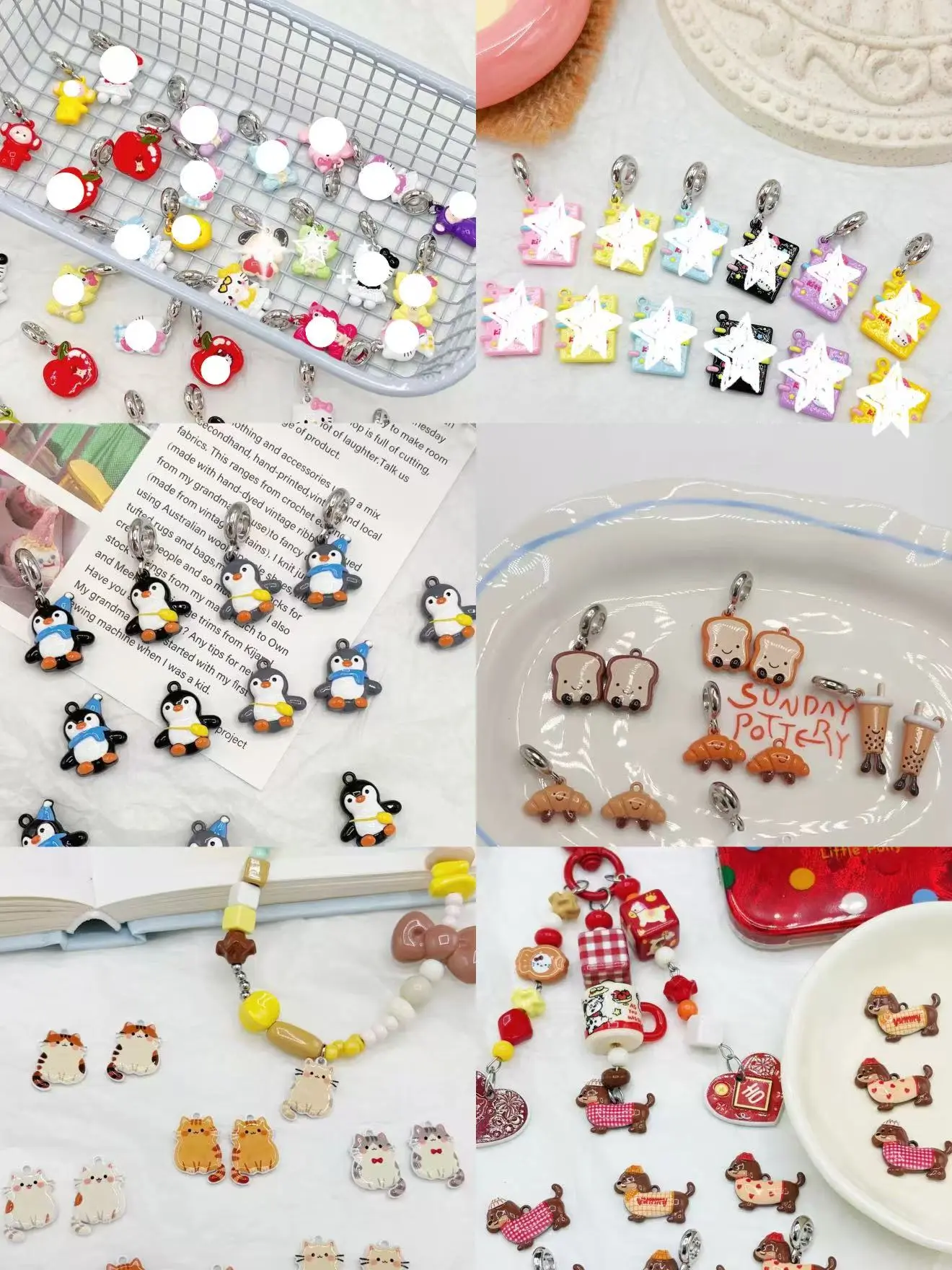 Connie-P8-Cartoon pendant with spacer