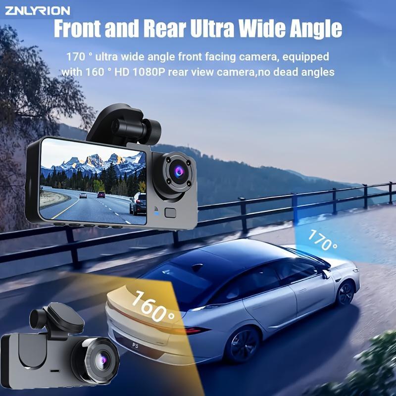 1080P Full UHD Car Camera Front Rear with Free 64GB SD Card,HDR,Dashcam for Cars,Night Vision,Loop Recording,WDR,24H Parking Mode,Driving Recorder,TIKTOKBLACKFRIDAY