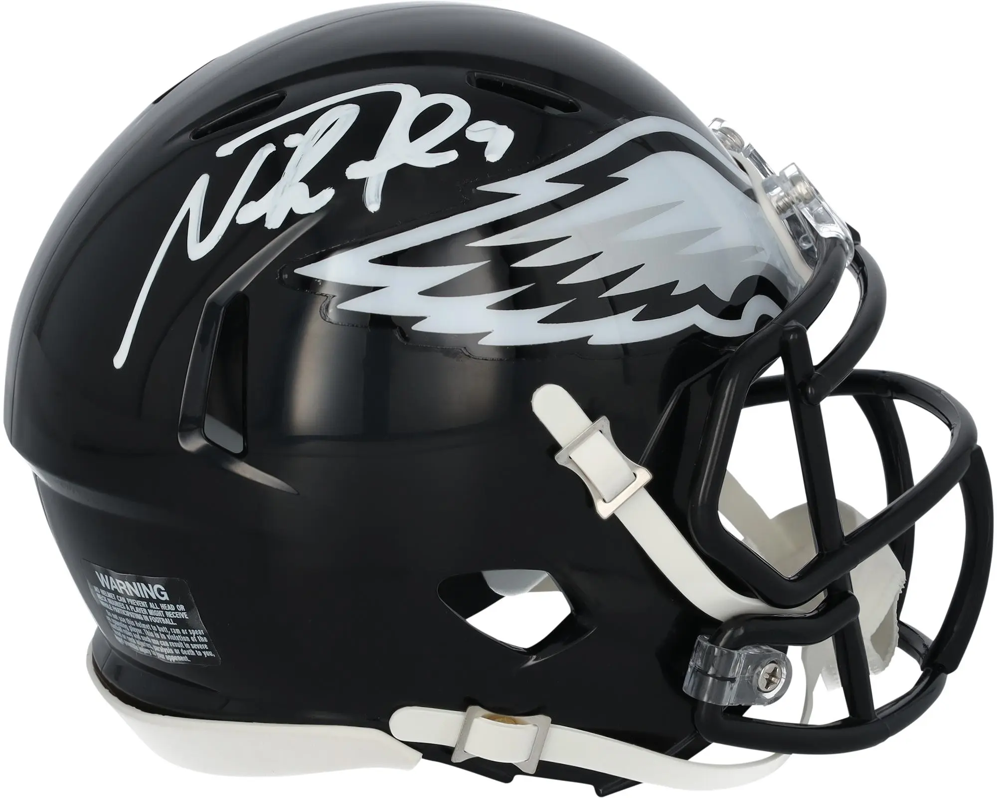 Nick Foles Philadelphia Eagles Signed Riddell 2002 Alternate Speed Mini Helmet