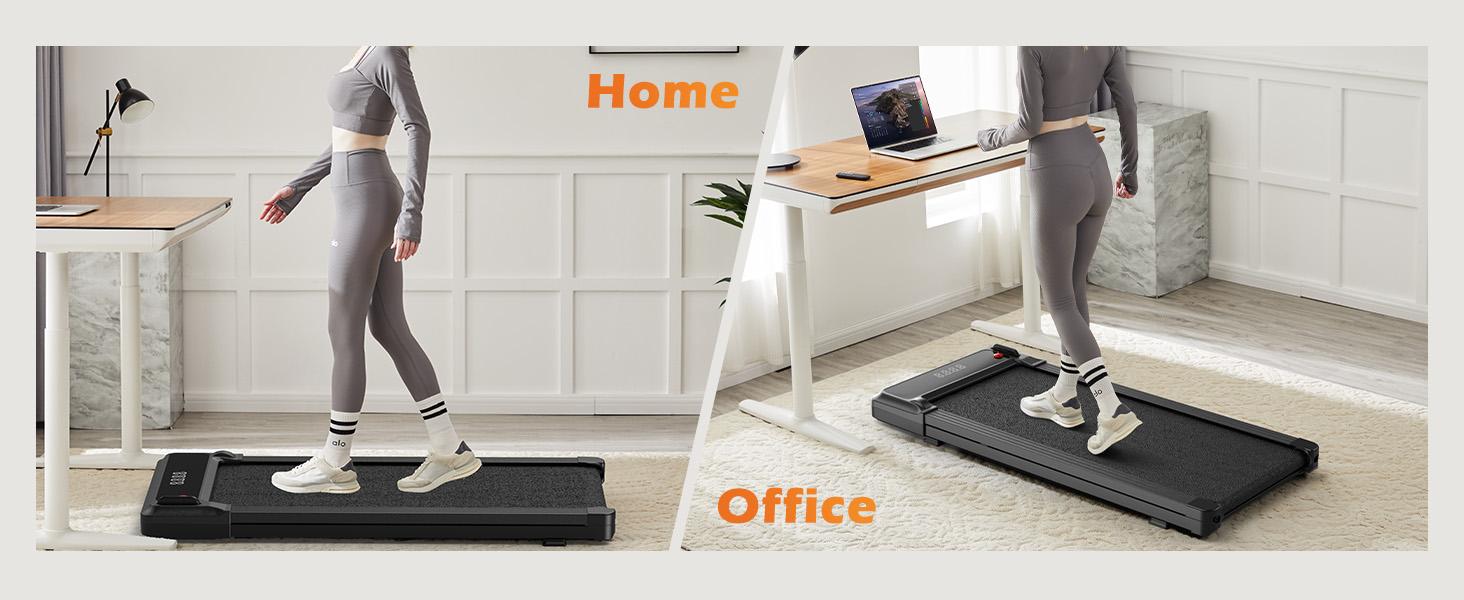 Walking Pad with Handle Space Saving Design for Home & Office Quiet Under Desk Walking Pad 200 Lbs Capacity 3 in 1 Portable Walking Treadmill Remote Included Indoor Sports