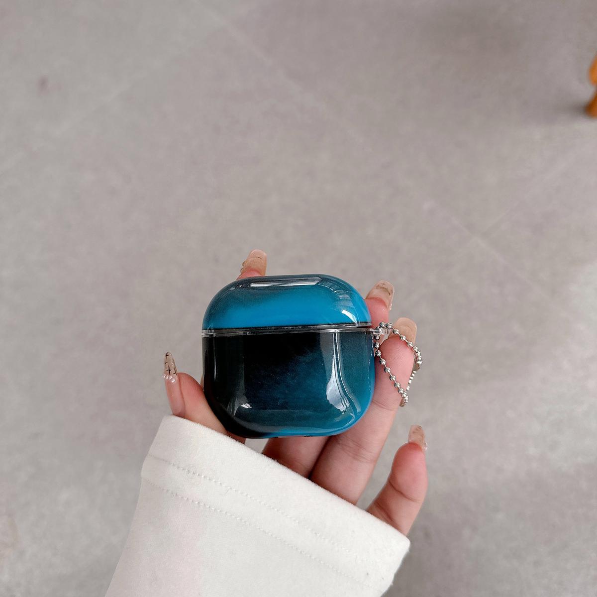 Luminous Quicksand AirPod Case with Keychain Compatible with AirPods 1/2/3/4/Pro Shock Absorbing and Enhanced Protective