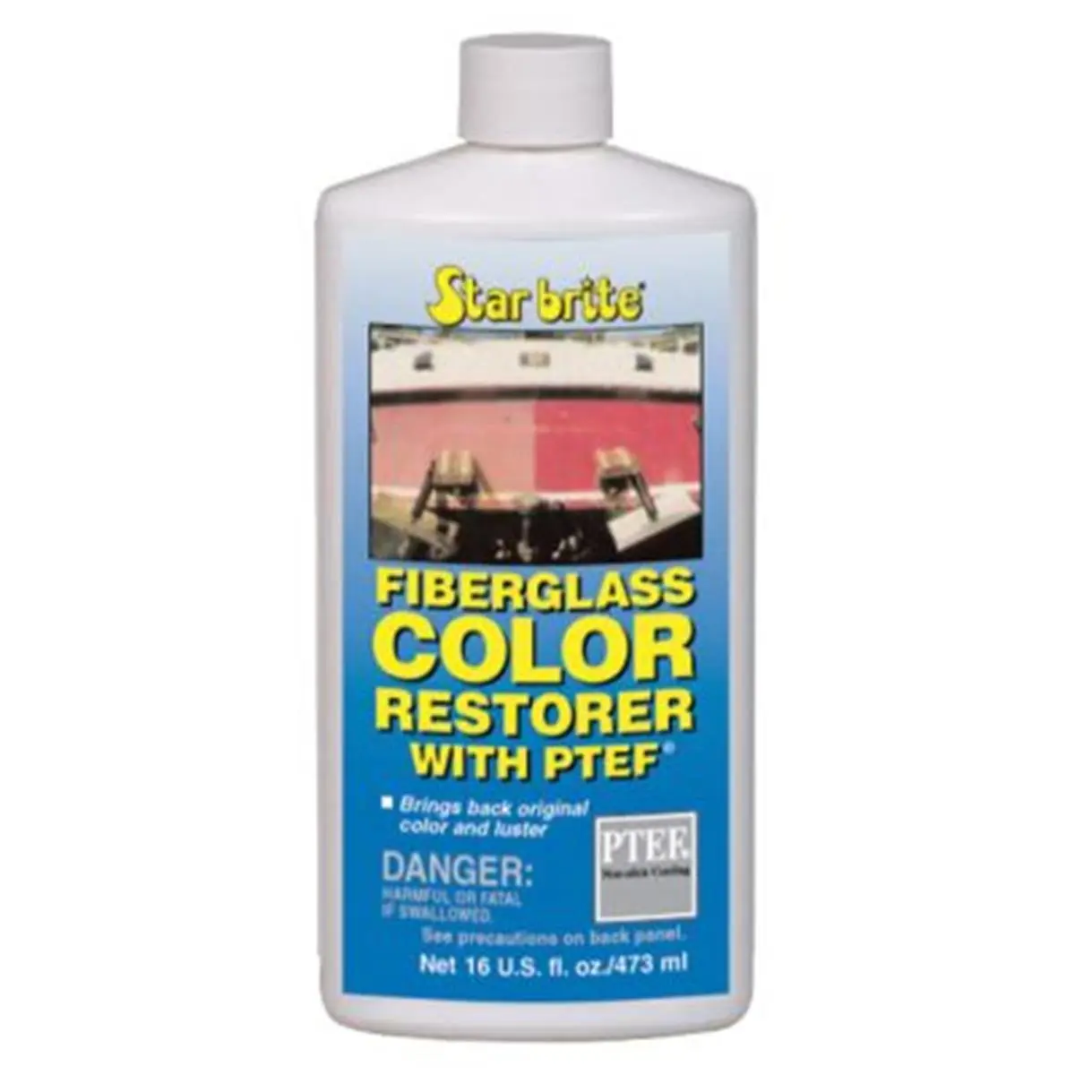 212 MAIN Fiberglass Color Restorer with PTEF Coating - Light Duty Rubbing Compound for Kayaking Gear, Fade Repair, Oxidation Removal, Chalking Elimination, Gelcoat Sealing, Surface Protection, 16 Oz, Surface Sealant, Removes Chalking, Restores Fading