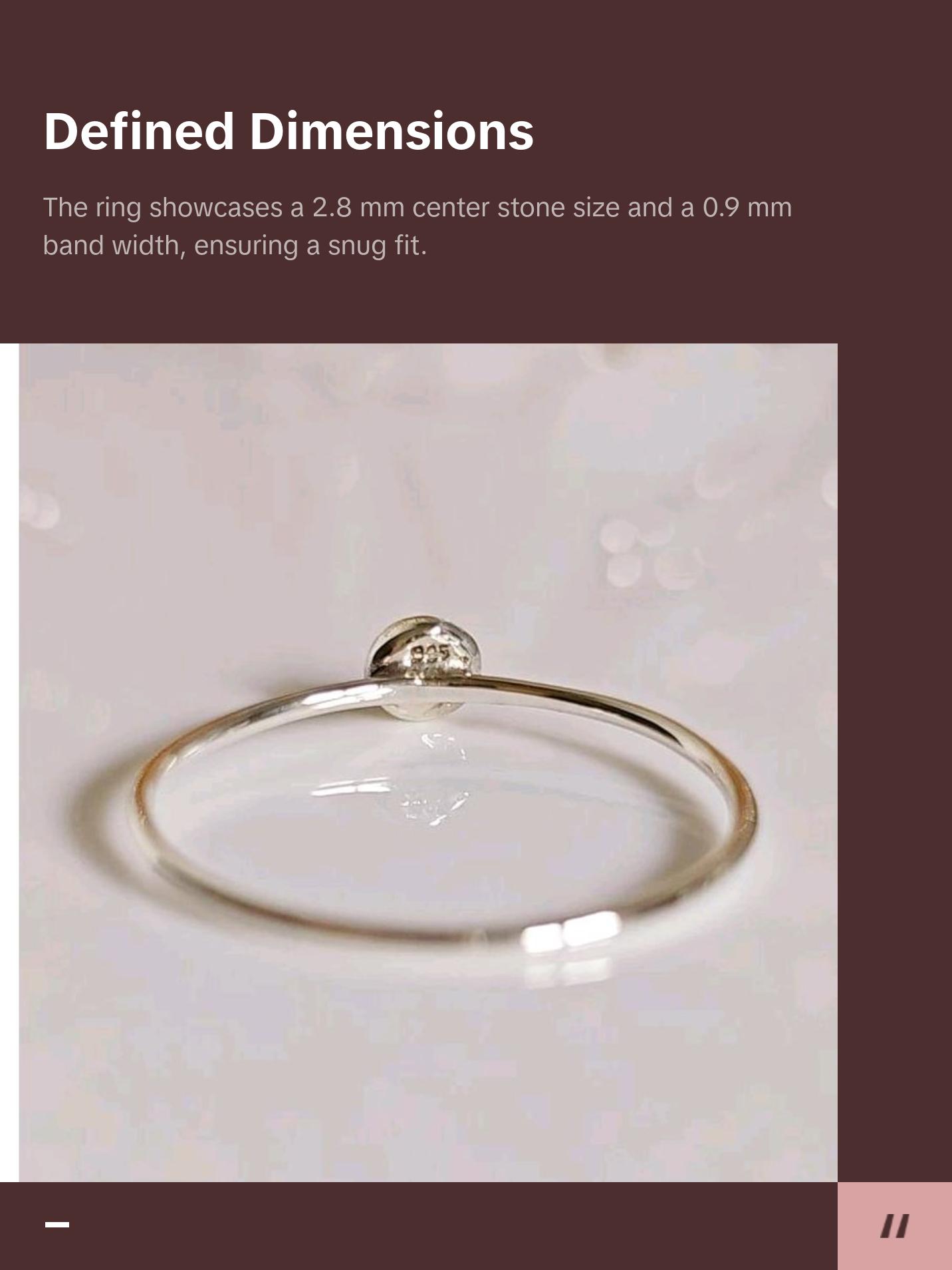 Sterling Silver 925 Dainty Tiny Ring