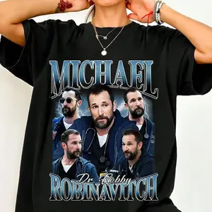 Dr.Robby Bootleg Unisex T-shirt, Vintage Michael Dr. Robby Robinavitch Shirt, The Pitt Movie, 90s Bootleg Graphic Shirt, Gift For Fans