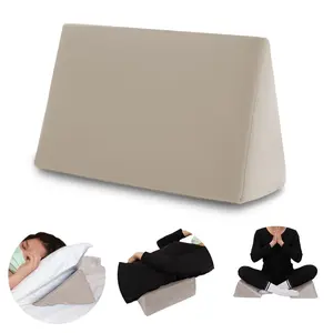 Small Wedge Pillow Wedge Pillow for Bed Sores Positioning Pillow Positioning Wedge Yoga Wedge Pillow Mini Wedge Pillow for Laptop Small Wedge Pillow for Chair (1 Unit Apricot)