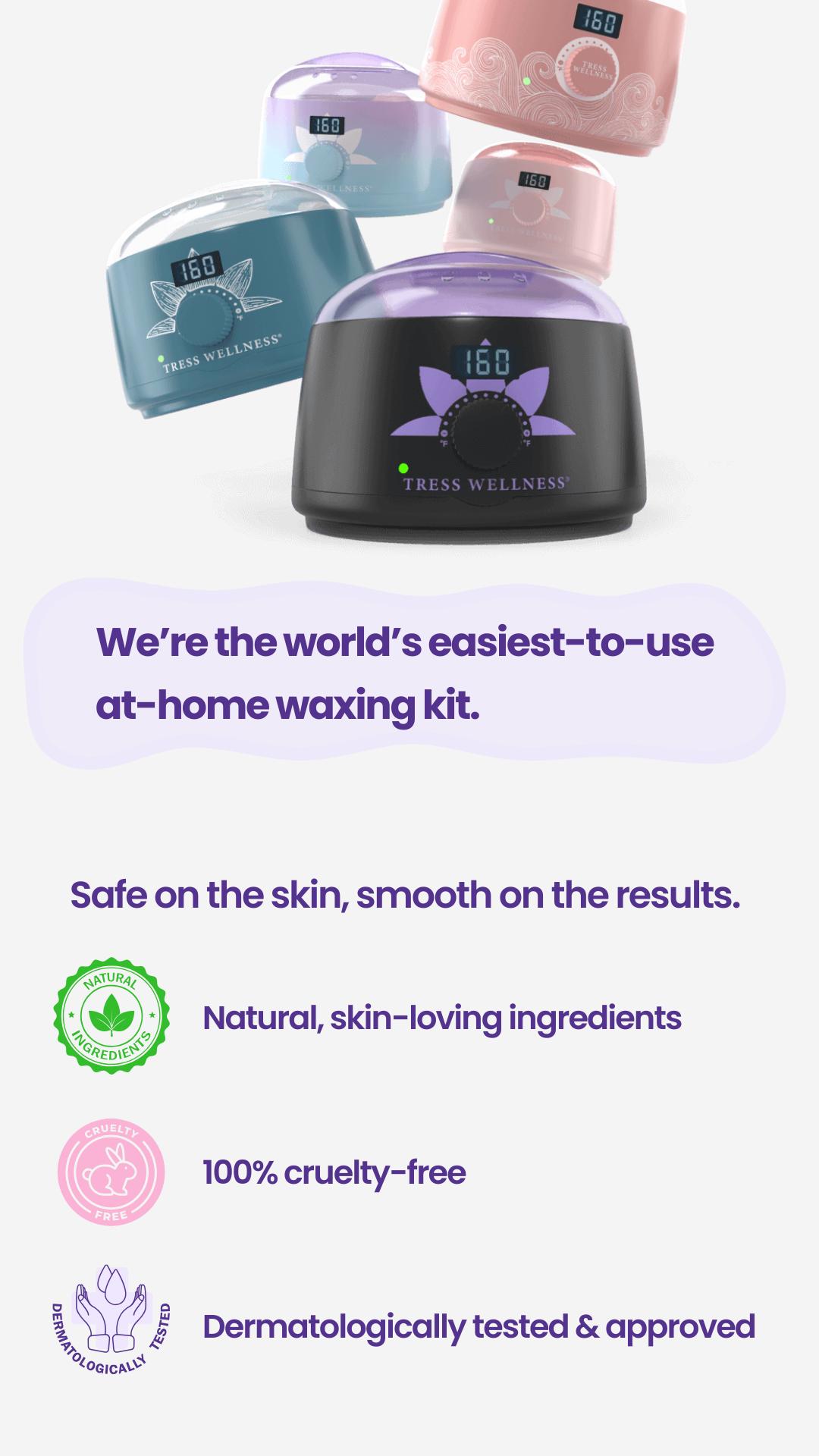 Complete Waxing Kit Set by Tress Wellness | Safe for Full Body Waxing | Armpit, Face, Legs, Brazilian and Bikini Waxing at home | At Home Waxing Kits for Women & Men | Sensitive Skin | Body Care | Waxing Hair Removal Hypoallergenic Wax Beads Hard Wax Kit Complete Waxing Kit Set by Tress Wellness | Safe for Full Body Waxing | Armpit, Face, Legs, Brazilian and Bikini Waxing at home | At Home Waxing Kits for Women & Men | Sensitive Skin | Body Care | Waxing Hair Removal Hypoallergenic Wax Beads Hard Wax Kit