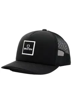 Brixton Men's Alpha Block Logo Patch Crossover Mp Ball Cap - 10867-Black