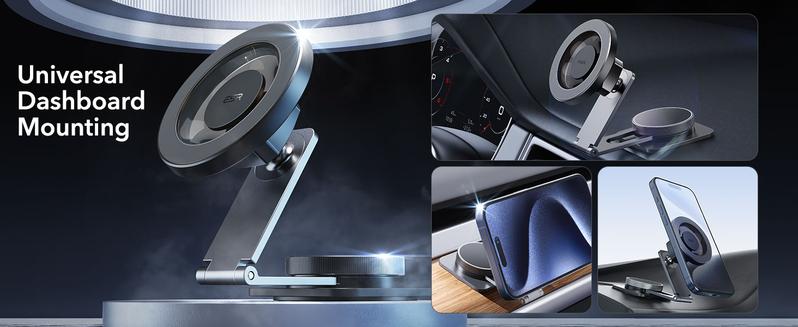 ESR for MagSafe Car Mount, Car Phone Holder, Tesla Touchscreen Car Mount, Magnetic Phone Holder for Car, for iPhone 17/16/16e/15/14/13/12, S25, Pixel 10, Charging Not Supported(2 Metal Rings Included) ESR for MagSafe Car Mount, Car Phone Holder, Tesla Touchscreen Car Mount, Magnetic Phone Holder for Car, for iPhone 17/16/16e/15/14/13/12, S25, Pixel 10, Charging Not Supported(2 Metal Rings Included)