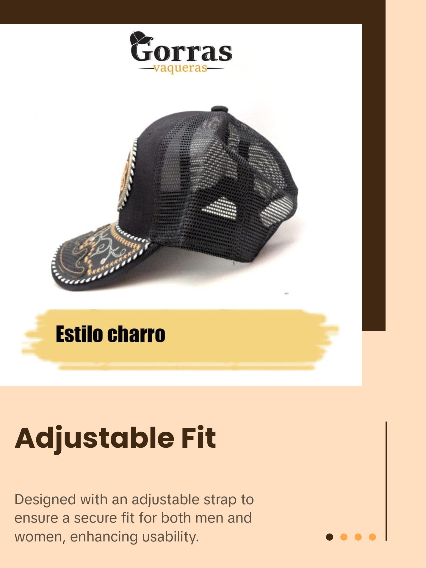 Gorra de Oaxaca para hombre y mujer, 100% Poliéster, Ajustable, Diseño de piel de serpiente