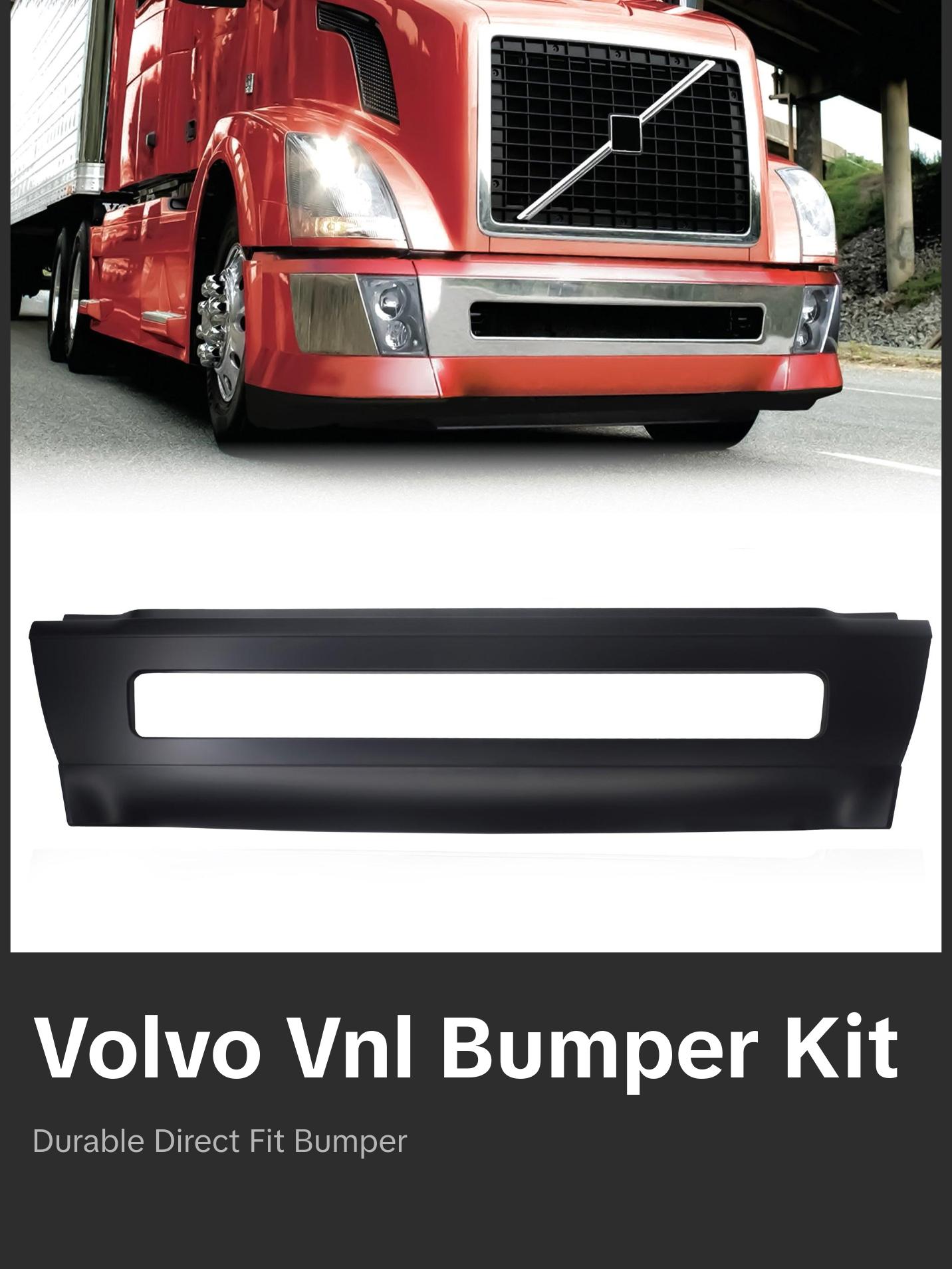 TORQUE Front Center Bumper Replacement for 2004-2016 Volvo VNL 300 430 630 670 730 780 Series Semi Trucks (TRB201400B) TORQUE Front Center Bumper Replacement for 2004-2016 Volvo VNL 300 430 630 670 730 780 Series Semi Trucks (TRB201400B)