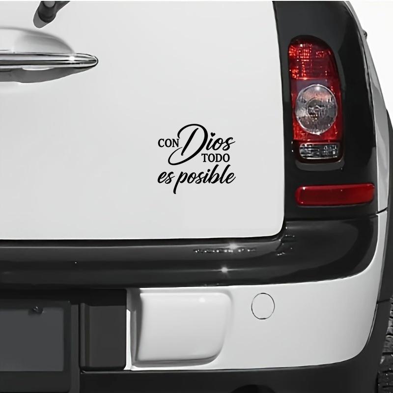 Con Dios Todo Es Posible Spanish Inspirational Faith Decal Cute Durable Vinyl Sticker | Perfect for Cars Windows Bumpers Trucks Motorcycles, Water Bottles, Laptops & Smooth Surfaces | Religious Motivational Decor, Multiple Colors Available,Summervibes